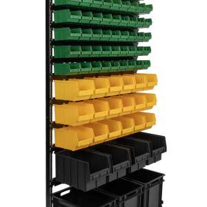 купить Складской стеллаж от производителя разными ящиками