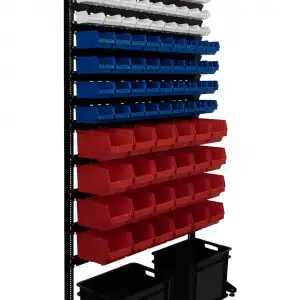 купить Стеллаж для склада с лотками из пластика