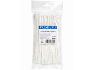 купить Хомут-стяжка 2.5х160 мм белый (100 шт в уп.) РФ