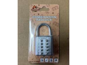 купить Замок навесной кодовый, серебро, ARIZONE