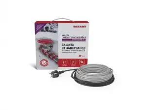 купить Греющий саморегулирующийся кабель на трубу 25MSR-PB (8м/200Вт) SRL Extra Line REXANT