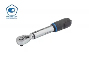 купить Ключ динамометрический NORGAU Industrial предельный со встроенной трещоткой 1/4" 1-6 Нм, NTW21-006PR