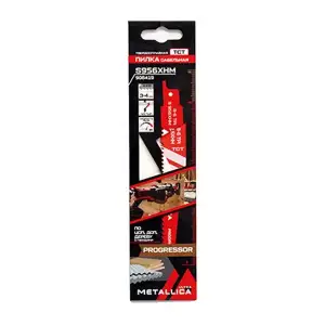 купить Пилка сабельная METALLICA Ultra S956XHM 150/125мм шаг 3-4мм, TCT-Progressor, по ЦСП/ДСП/дереву 1шт