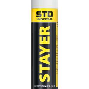 купить STAYER STD, 500 мл, адаптерная, выход до 10 л, монтажная пена, Professional (41130)