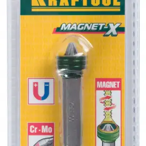 купить KRAFTOOL Magnet-X, PZ2, 50 мм, 1 шт, бита с магнитным держателем-ограничителем (26129-2-50-1)