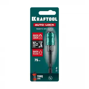 купить KRAFTOOL AUTO-LOCK, 75 мм, ударный адаптер для шуруповертов (26779-75)