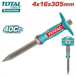 купить Зубило конусное 4X16X305мм с протектором TOTAL THT4530416