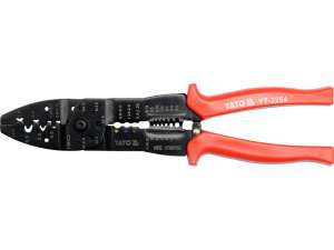 купить Щипцы для обжима и зачистки проводов (0.5-5.0/20-10 AWG) "Yato"