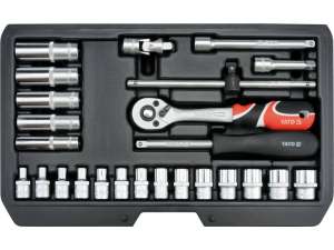 купить Набор инструмента  1/4" (25пр.) CrV "Yato"