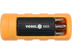 купить Отвёртка под биты + 12 бит в ручке "Vorel"