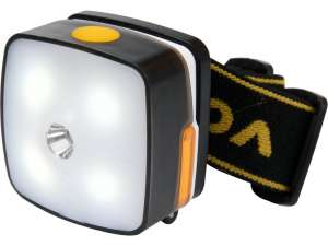 купить Фонарик налобный (3W+4LED, 130-160lm, 1.5V, 3хААА) "Vorel"