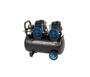 купить Компрессор безмасляный NORDBERG 220В, ресив. 50л, 500 л/мин NCEO50/500