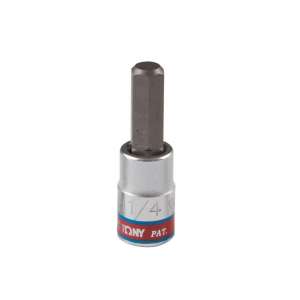 купить Насадка бита торцевая Hex 1/4", 1/4"DR, L = 37 мм KING TONY 203508S