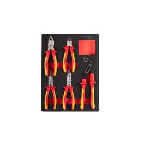 купить Набор диэлектрических пассатижей и бокорезов KING TONY ложемент, 5 предметов 9-40605GPV