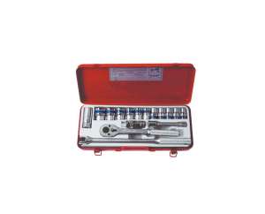 купить Набор двенадцатигранных торцевых головок с принадлежностями 1/2', 10-27мм, 16шт KING TONY 4016MR