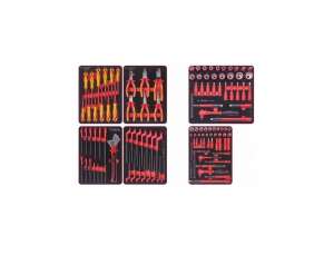 купить Набор инструментов KING TONY HIGH VOLTAGE для тележки, 6 ложементов, 117 предметов 932-117VEMRVD