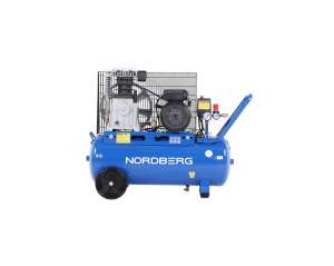 купить Компрессор поршневой NORDBERG с ременной передачей, 220В, ресивер 50л, 446л/мин NCE50/480