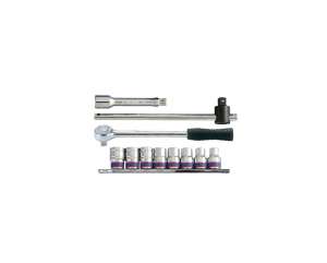 купить Набор шестигранных торцевых головок 1/2", 10-19мм, 11шт KING TONY 4311MR