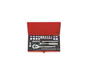 купить Набор шестигранных торцевых головок с принадлежностями 1/4', 4-12мм, 18шт KING TONY 2519MR