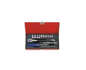 купить Набор шестигранных торцевых головок с принадлежностями 1/4', 4-13мм, 16шт KING TONY 2516MR