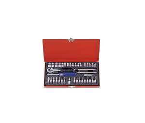 купить Набор шестигранных торцевых головок с принадлежностями 1/4', 4-13мм, 39шт KING TONY 2539MR