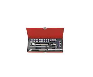 купить Набор шестигранных торцевых головок с принадлежностями 3/8", 6-22мм, 22шт KING TONY 3523MR