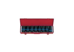 купить Набор шестигранных ударных глубоких торцевых головок 3/4", 26-38мм 8шт KING TONY 6410MP