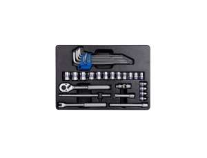 купить Набор торцевых головок 3/8" с принадлежностями, ложемент, 31шт KING TONY 9-93523MR