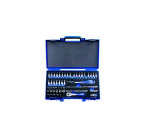 купить Набор торцевых головок KING TONY 1/4", шестигранные, 4-14 мм, 50 предметов, в комплекте мультитул M2550MRV