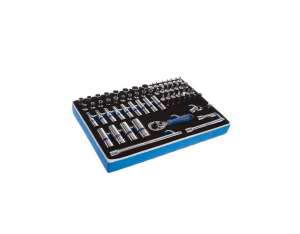 купить Набор торцевых головок с принадлежностями (1/4", ложемент, 65 предметов) KING TONY 9-2565MRV