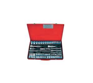 купить Набор торцевых головок с принадлежностями (1/4"&3/8"&1/2", шестигранные, 4-32 мм, 62 предмета) KING TONY 9564MR