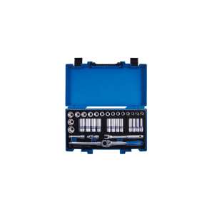 купить Набор торцевых головок с принадлежностями 3/8" KING TONY двенадцатигранные, 7-24 мм, 33 предмета 3033MRV