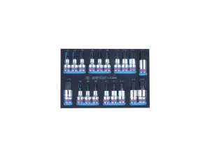 купить Набор торцевых насадок HEX и SPLINE (ложемент, 19 предметов) KING TONY 9-4129PRV