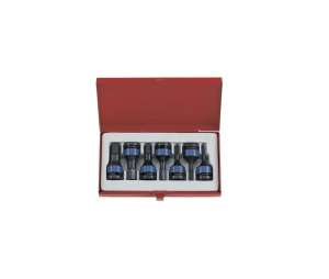 купить Набор ударных торцевых насадок 1/2', HEX 4-14 мм, 60мм, 7шт KING TONY 4407MP