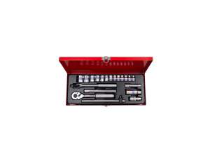 купить Набор двенадцатигранных торцевых головок с принадлежностями 3/8', 6-22мм, 20шт KING TONY 3020MR02