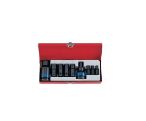 купить Набор ударных торцевых насадок (3/4', HEX, 10-32 мм, 11 предметов) KING TONY 6411MP