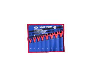 купить Набор рожковых диэлектрических ключей KING TONY 10-19 мм, чехол из теторона, 8 предметов 12FVE08MRN