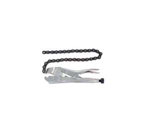 купить Зажим с фиксатором 225мм для труб 60-140мм KING TONY 6655-09