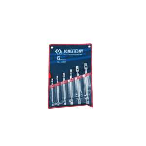 купить Набор торцевых ключей с шарниром (8-19 мм, 6 предметов) KING TONY 1A06MR