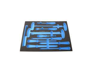 купить Ложемент для набора напильников, торцевых отверток, съемники клипс и металлическая щетка KING TONY 85811032B