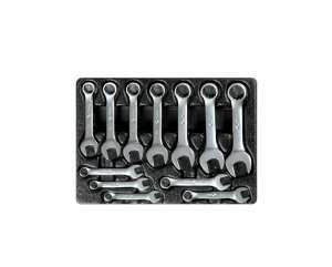 купить Ложемент для набора укороченных комбинированных ключей 9-1282MR, PVC KING TONY 84760520B