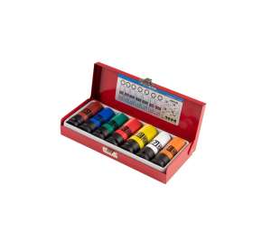 купить Набор глубоких ударных торцевых головок 1/2'DR, шестигранные, 15-22 мм, 7 шт KING TONY 44907MP