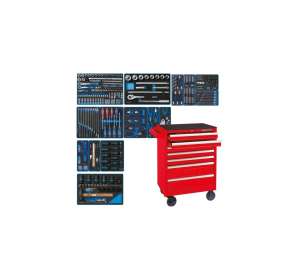 купить Набор инструментов KING TONY ACTION в красной тележке, 327 предметов 934-327MRV