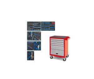 купить Набор инструментов KING TONY 'EFFORT' в красной тележке, 235 предметов 934-235AMR