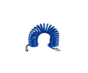 купить Шланг пневматический спиральный высокого давления (8x12 мм; 1/4М; 15 м) KING TONY 79953-15