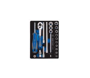 купить Ложемент KING TONY для набора торцевых головок 1/4' с принадлежностями 2524MRV, 85252432B