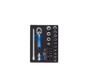 купить Ложемент KING TONY для набора торцевых головок 1/4" с принадлежностями 2528MRV 85252832B