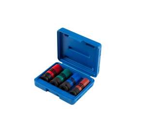 купить Набор глубоких ударных торцевых головок KING TONY 1/2", шестигранные, 15, 17, 19, 21 мм 44904MP01