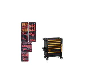 купить Набор инструментов KING TONY HIGH VOLTAGE 117 предметов, в черной тележке 9G38-117MRVE40