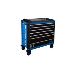купить Инструментальная тележка KING TONY "SQUAD" 7 выдвижных ящиков, широкая 87SQ33-7B-BK
